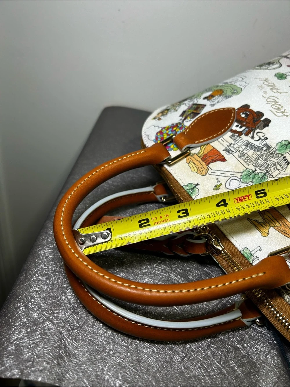 NWT Disney Parks Dooney & Bourke Pixar Satchel crossbody Bag Up Cars Toy Story